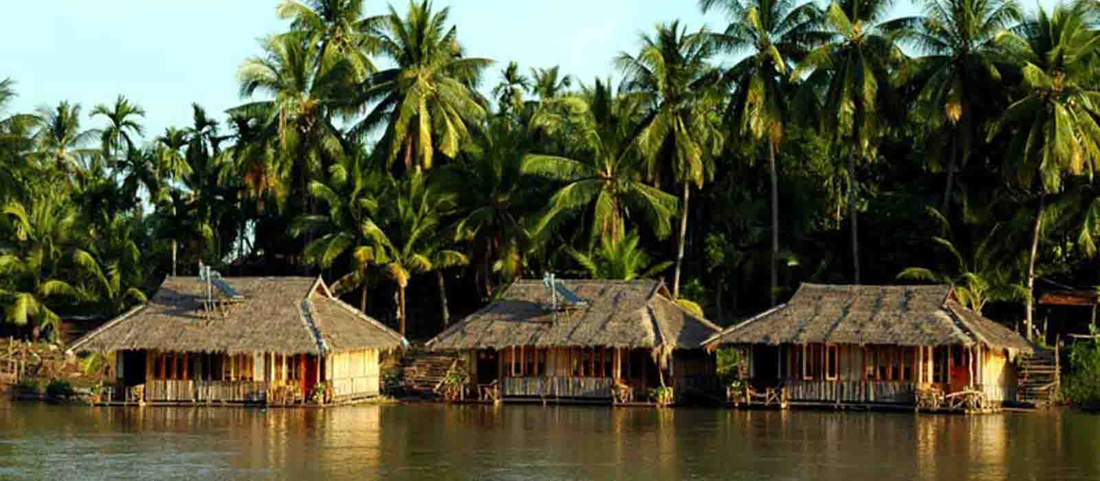 Tour locale in sampan nella zona delle 4000 isole-Siphadone
